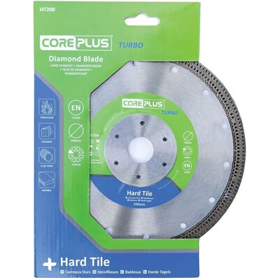 CorePlus HT200 Turbo Diamond Blade - Hard Tile 200mm CorePlus HT200 Turbo Diamond Blade - Hard Tile 200mm