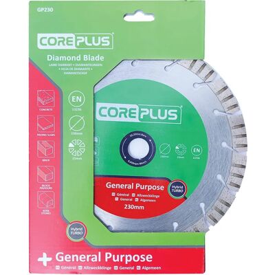 CorePlus GP230 Diamond Blade - All-Purpose, Silver CorePlus GP230 Diamond Blade - All-Purpose, Silver