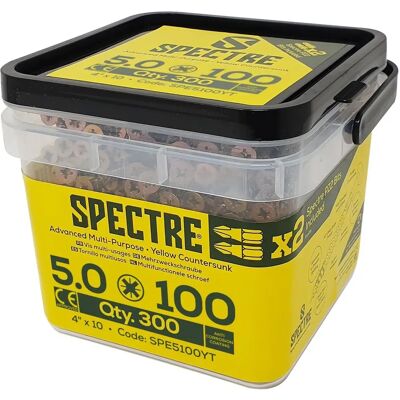 ForgeFix Spectre PZ Wood Screw 5.0 x 100mm - Wood Screw ForgeFix Spectre PZ Wood Screw 5.0 x 100mm - Wood Screw