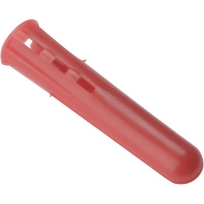 Forgefix EXP3 Red Plastic Wall Plugs - Wall Type Fixings Forgefix EXP3 Red Plastic Wall Plugs - Wall Type Fixings