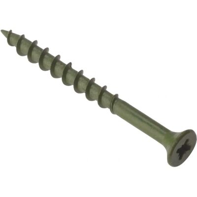 Forgefix Forge DS4550 Decking Screw - Green Anti-Corrosion - 4.5x50mm Forgefix Forge DS4550 Decking Screw - Green Anti-Corrosion - 4.5x50mm