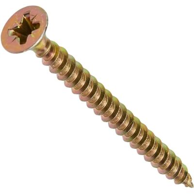 Forgefix Forge MPS445Y Parafuso multiuso Pozidriv CSK ST ZYP 4,0 x 45mm - Parafuso Forgefix Forge MPS445Y Parafuso multiuso Pozidriv CSK ST ZYP 4,0 x 45mm - Parafuso
