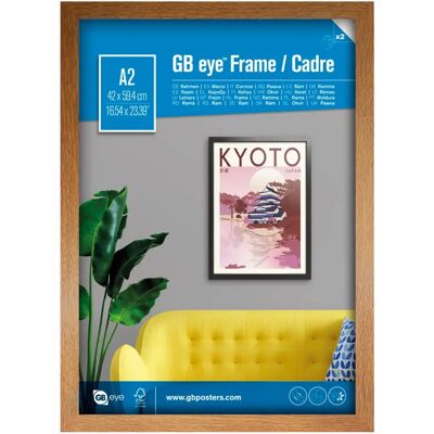Cadre en chêne GB eye LTD - A2 - 42x59,4cm - Cadre photo - Publicité Cadre en chêne GB eye LTD - A2 - 42x59,4cm - Cadre photo - Publicité