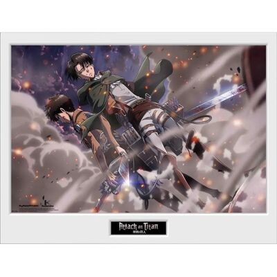 GB Eye Attack On Titan - Zarámovaný Plakát "smoke Blast" (30x40) - Nástěnné umění GB Eye Attack On Titan - Zarámovaný Plakát "smoke Blast" (30x40) - Nástěnné umění