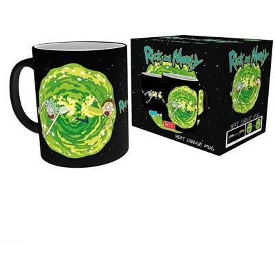ABYstyle MGH0053 Schwarze Wärmewandelbare Tasse - Rick and Morty ABYstyle MGH0053 Schwarze Wärmewandelbare Tasse - Rick and Morty