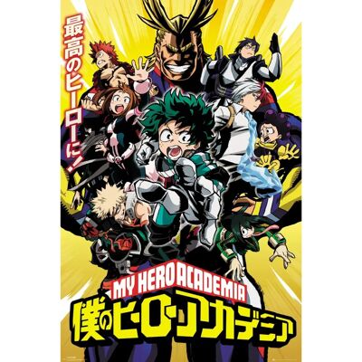 ABYStyle Poster My Hero Academia Seizoen 1 61x91,5cm ABYStyle Poster My Hero Academia Seizoen 1 61x91,5cm