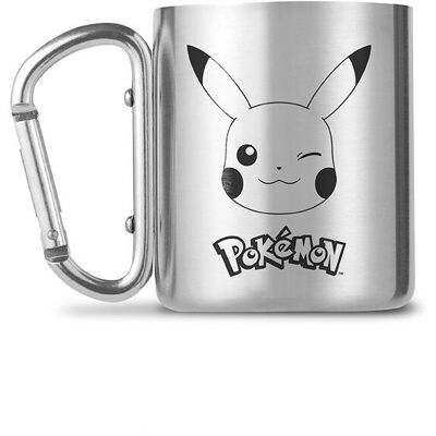 ABYstyle MGCM0036 Becher - Pikachu - Edelstahl - Karabiner - 235ml ABYstyle MGCM0036 Becher - Pikachu - Edelstahl - Karabiner - 235ml