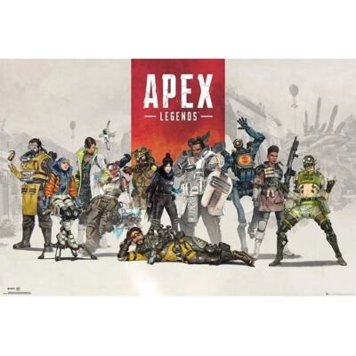 Gb Eye Apex Legends Groepsposter - 91,5x61 cm - Officiële Licentie Gb Eye Apex Legends Groepsposter - 91,5x61 cm - Officiële Licentie
