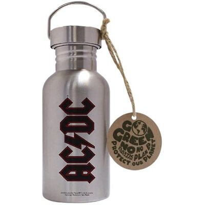 Ekologiczna butelka z nierdzewnej stali AC/DC czarno-czerwona - 500ml Ekologiczna butelka z nierdzewnej stali AC/DC czarno-czerwona - 500ml