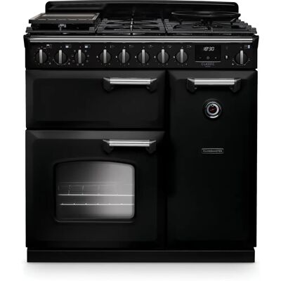 Rangemaster Classic Deluxe CLDL90DFPGBL/CM1 Dual Fuel Range Cooker - Black Rangemaster Classic Deluxe CLDL90DFPGBL/CM1 Dual Fuel Range Cooker - Black