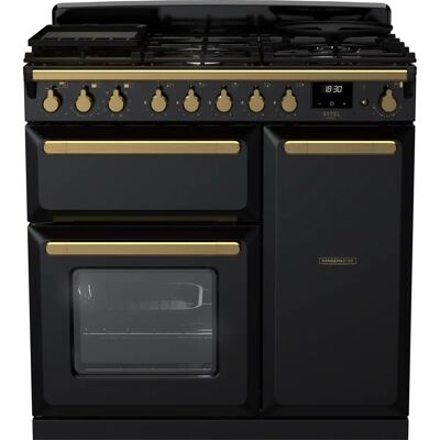 Rangemaster Estel Deluxe - Black/Antique Brass - Range cooker Rangemaster Estel Deluxe - Black/Antique Brass - Range cooker