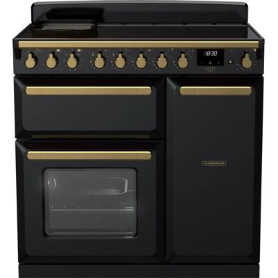 Rangemaster Estel Deluxe - Black / Antique Brass - Range cooker Rangemaster Estel Deluxe - Black / Antique Brass - Range cooker