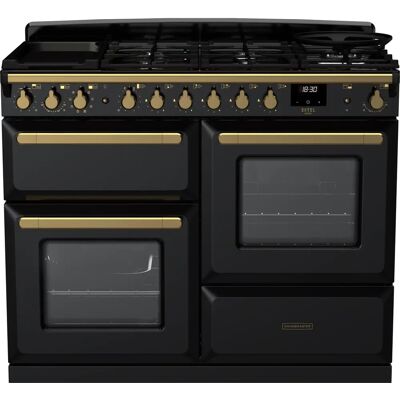 Rangemaster Estel Deluxe - Black / Antique Brass - Range cooker Rangemaster Estel Deluxe - Black / Antique Brass - Range cooker