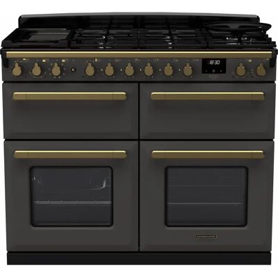 Rangemaster ESDLB110DFPSLT/AB1 - Slate/Antique Brass - Range cooker Rangemaster ESDLB110DFPSLT/AB1 - Slate/Antique Brass - Range cooker