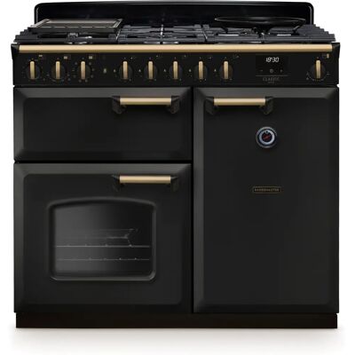 Rangemaster Classic Deluxe 100cm Dual Fuel Range Cooker - Charcoal Black - Range cooker Rangemaster Classic Deluxe 100cm Dual Fuel Range Cooker - Charcoal Black - Range cooker
