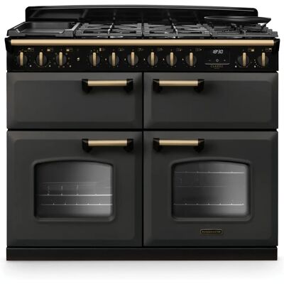 Rangemaster Classic Deluxe CLDLB110DFPSLT/AB1 110cm Dual Fuel Range Cooker - Slate Rangemaster Classic Deluxe CLDLB110DFPSLT/AB1 110cm Dual Fuel Range Cooker - Slate
