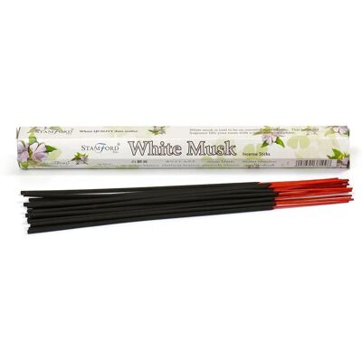 Puckator Stamford Hex Incense Sticks - White Musk - Relaxing - 6 Sticks Puckator Stamford Hex Incense Sticks - White Musk - Relaxing - 6 Sticks