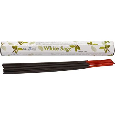 Puckator Stamford Premium Hex Range Incense Sticks - White Sage Puckator Stamford Premium Hex Range Incense Sticks - White Sage