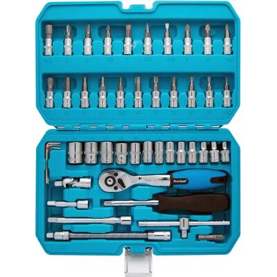 BlueSpot 46pc Square Drive Socket Set - Includes Sockets & Bits BlueSpot 46pc Square Drive Socket Set - Includes Sockets & Bits