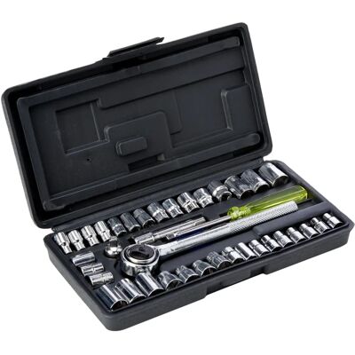 BlueSpot Tools B/S01535 Socket Set of 40 - Metric & AF, 1/4in & 3/8in Drive BlueSpot Tools B/S01535 Socket Set of 40 - Metric & AF, 1/4in & 3/8in Drive