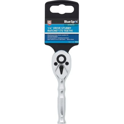 BlueSpot 02020 - Ratsche - 1/4" Antrieb, 72 Zähne, Kurzversion BlueSpot 02020 - Ratsche - 1/4" Antrieb, 72 Zähne, Kurzversion
