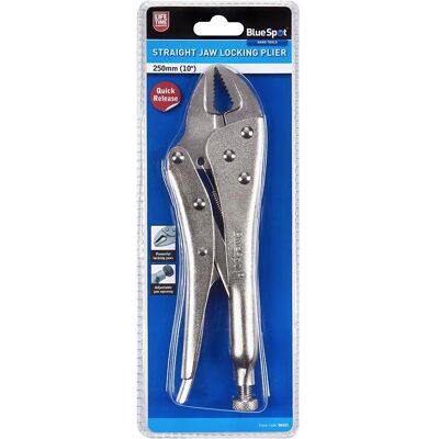 BlueSpot Tools - Quick-Release Straight Jaw Locking Pliers 250mm - Publicité BlueSpot Tools - Quick-Release Straight Jaw Locking Pliers 250mm - Publicité