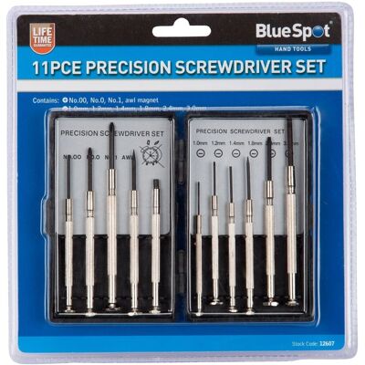Set de tournevis de précision BlueSpot B/S12607 - 11 pièces - Publicité Set de tournevis de précision BlueSpot B/S12607 - 11 pièces - Publicité