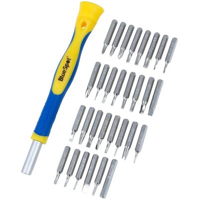 Ensemble de tournevis de précision BlueSpot Tools de 31 pièces - Publicité Ensemble de tournevis de précision BlueSpot Tools de 31 pièces - Publicité