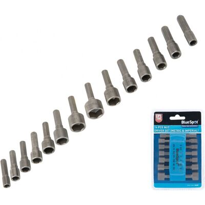 BlueSpot - 14109 - 14-piece - Nut driver set - Publicité BlueSpot - 14109 - 14-piece - Nut driver set - Publicité