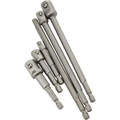 BlueSpot Impact Drill Bit Socket Adapter Set - 6 pcs BlueSpot Impact Drill Bit Socket Adapter Set - 6 pcs