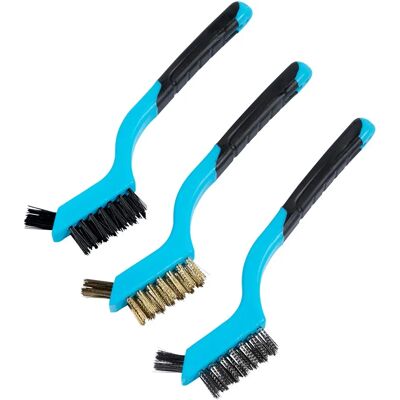 BlueSpot 3-częściowy Zestaw Mini Szczotek Drucianych - Szczotki Druciane BlueSpot 3-częściowy Zestaw Mini Szczotek Drucianych - Szczotki Druciane