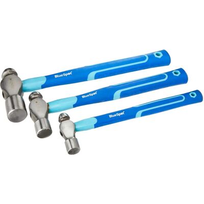 Ensemble de 3 marteaux à boule BlueSpot - 8oz, 16oz, 32oz - Set de marteaux - Publicité Ensemble de 3 marteaux à boule BlueSpot - 8oz, 16oz, 32oz - Set de marteaux - Publicité