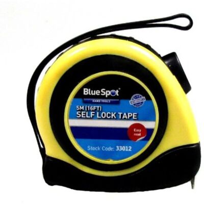BlueSpot 5m Self-Lock Tape Measure BlueSpot 5m Self-Lock Tape Measure