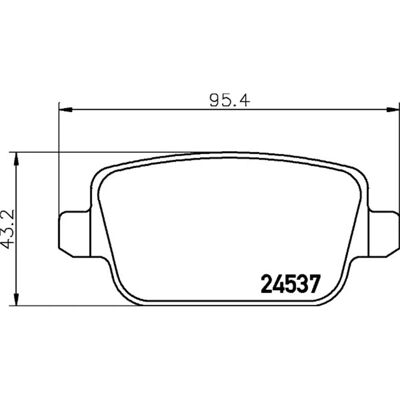 Don Brake Pads Rear - Disc Brake for Ford Galaxy, Kuga, Mondeo Don Brake Pads Rear - Disc Brake for Ford Galaxy, Kuga, Mondeo