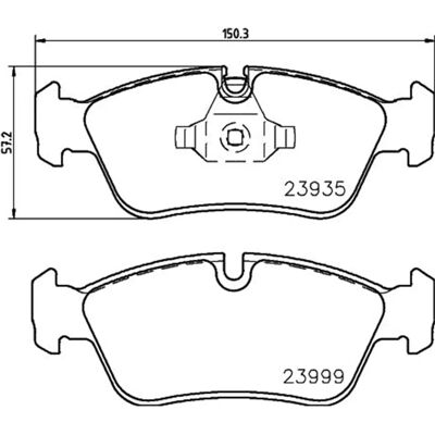 Don PCP1297 Bremsbeläge Satz Vorderachse - BMW Don PCP1297 Bremsbeläge Satz Vorderachse - BMW