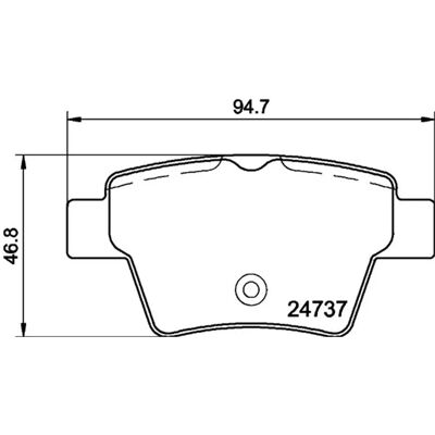 Don Rear Brake Pads Set for Peugeot 207 307 - Brake Disc Don Rear Brake Pads Set for Peugeot 207 307 - Brake Disc