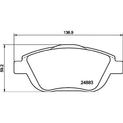 Don Bremsbeläge Satz Für Citroën C3 C4 - Vorn Don Bremsbeläge Satz Für Citroën C3 C4 - Vorn