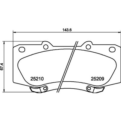 Don PCP1303 Bremsbeläge Satz für Toyota Hilux - Bremssystem Don PCP1303 Bremsbeläge Satz für Toyota Hilux - Bremssystem
