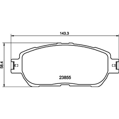 Don PCP1477 Front Brake Pads Set - Brake System Don PCP1477 Front Brake Pads Set - Brake System