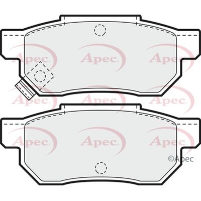 Apec Brake Pads Rear R90 - Brake Pad Set for Rover 45, 400, 25, 200 Apec Brake Pads Rear R90 - Brake Pad Set for Rover 45, 400, 25, 200