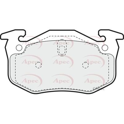 Apec Braking Apec Rear Brake Pads Set - Brake Type OEM Quality - 96666971 Apec Braking Apec Rear Brake Pads Set - Brake Type OEM Quality - 96666971