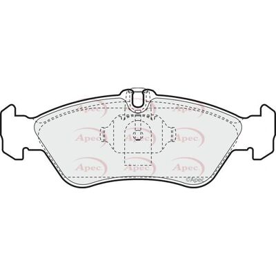 Apec Braking - Pad929 - Rear - OE Quality - Brake pads set Apec Braking - Pad929 - Rear - OE Quality - Brake pads set