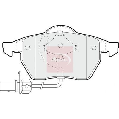 APEC - Pad964 - For VW Sharan - Alhambra - Brake Pad Set APEC - Pad964 - For VW Sharan - Alhambra - Brake Pad Set