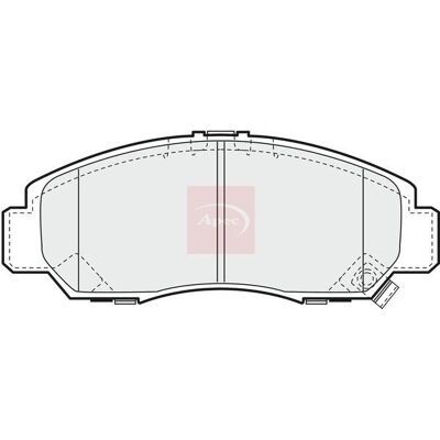 Apec Braking - Front Brake Pads Set - OE Quality - 1187 - Brake Pads Apec Braking - Front Brake Pads Set - OE Quality - 1187 - Brake Pads