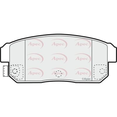 Apec Braking - Pad1369 - Rear - Mazda RX-8 - Brake Pads Apec Braking - Pad1369 - Rear - Mazda RX-8 - Brake Pads