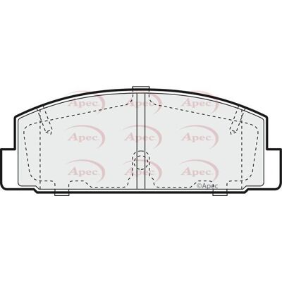 Apec Brake Pads Rear Geyc2643za - Brake Pads for Mazda Premacy 6 Apec Brake Pads Rear Geyc2643za - Brake Pads for Mazda Premacy 6