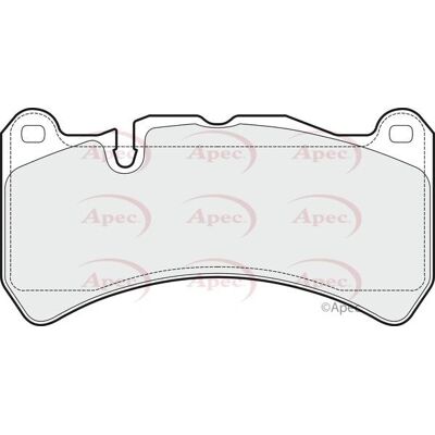 Apec Braking Apec Front Brake Pads - Brake Pads Apec Braking Apec Front Brake Pads - Brake Pads