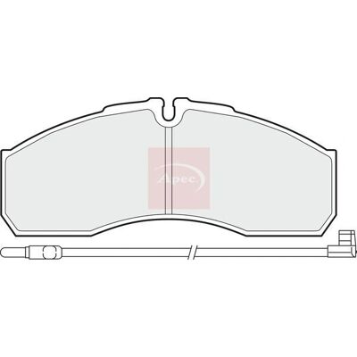 APEC Braking - Pad1495 - Front - Wear Indicator - Brake Pads APEC Braking - Pad1495 - Front - Wear Indicator - Brake Pads