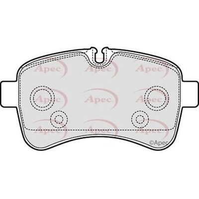 Apec Pad1608 Brake Pad Set - Rear, 21mm, Fits Iveco Daily Apec Pad1608 Brake Pad Set - Rear, 21mm, Fits Iveco Daily