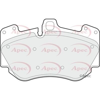 Apec Brake Disc Pad Set - Front for VW Phaeton, Audi R8, A8, A5, A4 Apec Brake Disc Pad Set - Front for VW Phaeton, Audi R8, A8, A5, A4